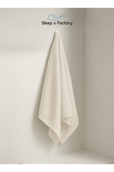Sleep x Factory Bath Towel – 100% Cotton, Ultra Soft & Absorbent – 70x140 cm