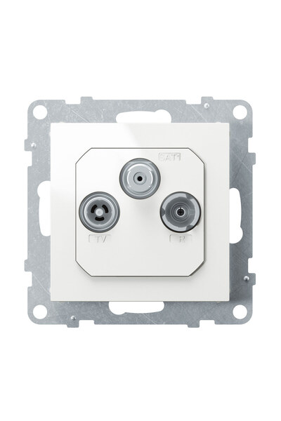 Other Mufă terminală SUNO TVRSAT FM DAB 15 dB Alb