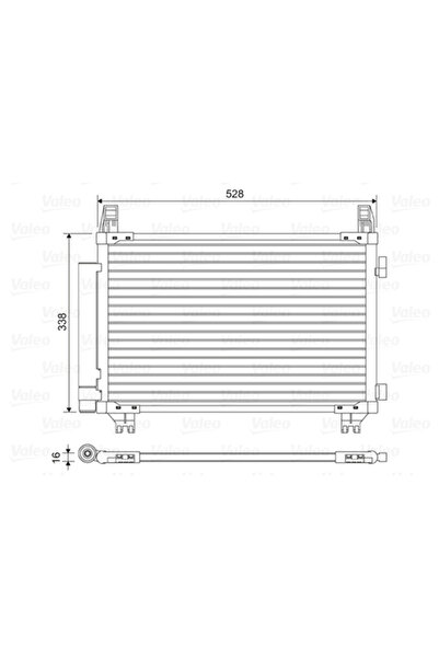 VALEO Condensator Climatizare Toyota Yaris