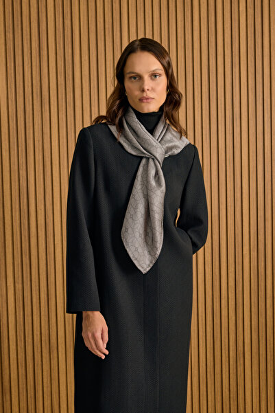 Aker Özel Dokulu Kumaş Pardösü