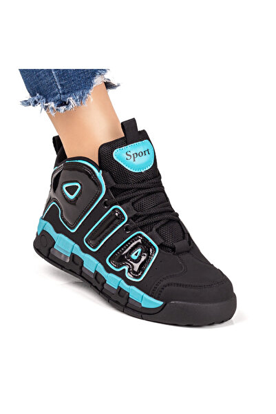 BMoD Pantofi sport negri și albaștri pentru femei MOD07809