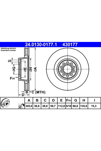 Ate Disc Frana Audi A8 D2