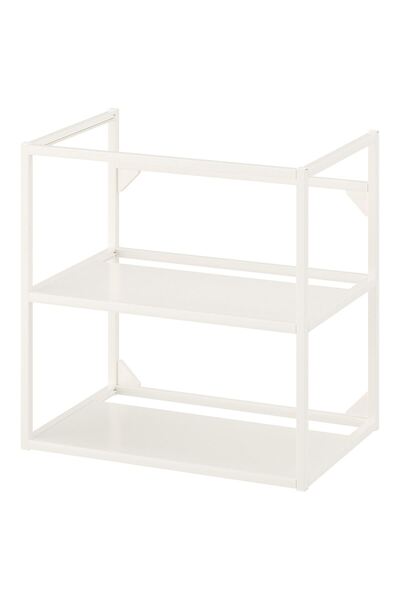 hobiurun Lavabo alt dolabı iskeleti, beyaz, 60x40x60 cm, açık raf