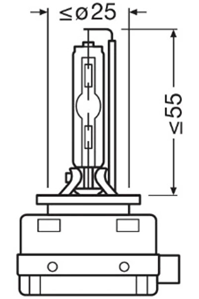 Osram High beam headlight bulb DODGE CHARGER 2010-2025 66340XN2