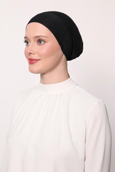 Levidor Black Parisian Seamless Bonnet