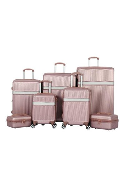 AVIATOR طقم شنط سفر دبش عرايس 7 قطع بسحاب متين - كفرات مزدوجة 360 درجة