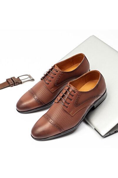 BMoD Pantofi eleganți din piele maro pentru bărbați MOD03971