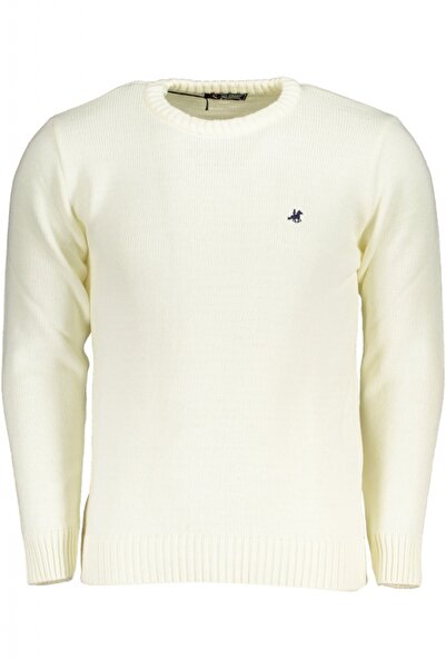 U.S. GRAND POLO EQUIPMENT & APPAREL Pulover bărbătesc cu guler rotund brodat și logo