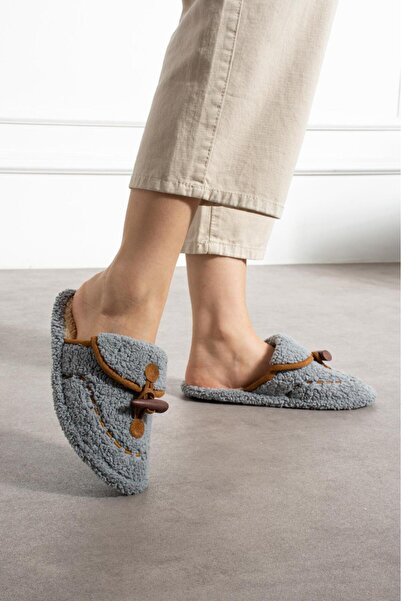 BYRAMSE Women's Home Slippers Do Not Make Noise Lightweight Wool Plush Insole House Slippers