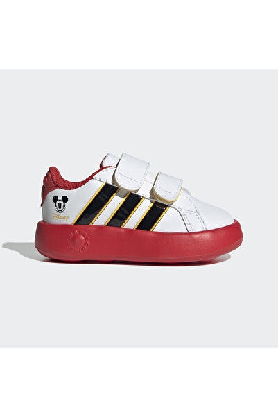adidas x Disney Mickey Mouse Grand Court Унисекс детски бели спортни обувки -...