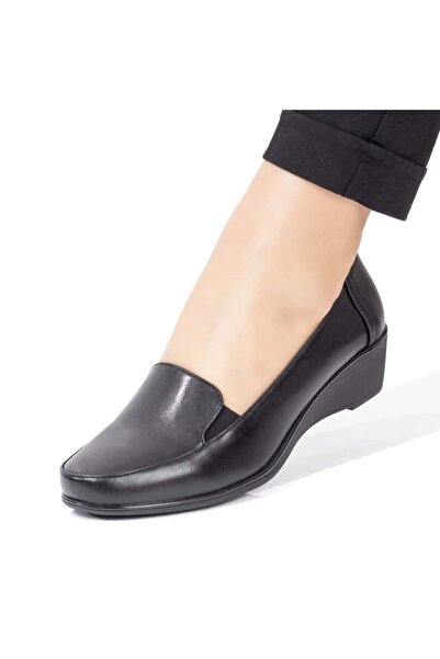 Modlet.ro Pantofi sport negri cu platformă pentru femei MOD08423