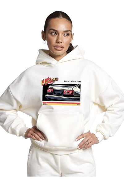 ArtYus Φούτερ Unisex Retro Car Colorful Special με τύπωμα Cotton oversized με...