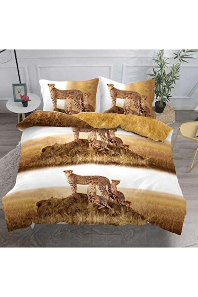 Casa de Vis Double bed linen set, satin cotton, 220 x 230 cm, 4 pieces, multicolor, Casa de Vis, D-011