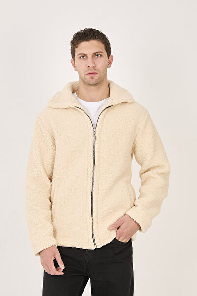 No Way Ανδρικό παλτό με επένδυση από βελούδο