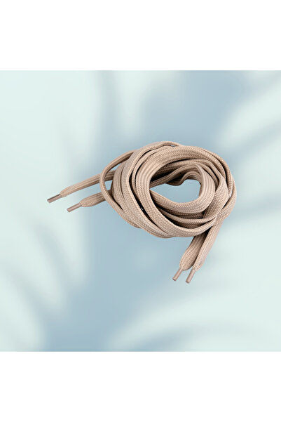 Crisalida Șireturi plate din poliester pentru pantofi / hanorace Crisalida, 130 cm, bej