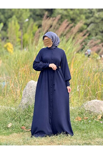 Nissra Ankanoor Raglan Sleeve Covered Button Knitted Ferace Anka255107