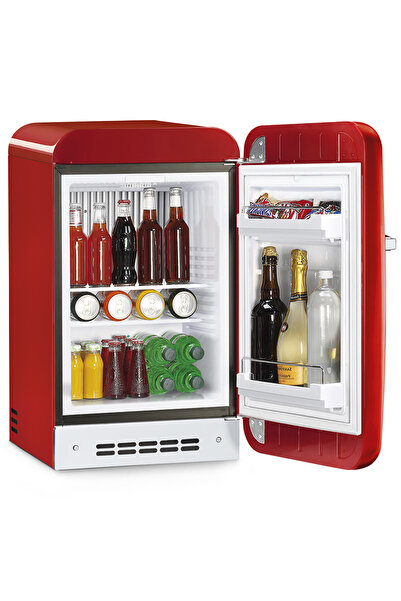 SMEG 50's Retro Style Freestanding Refrigerator, Right Handle, Red