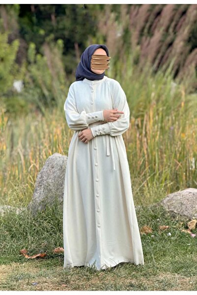 Nissra Ankanoor Raglan Sleeve Covered Button Knitted Ferace Anka255107