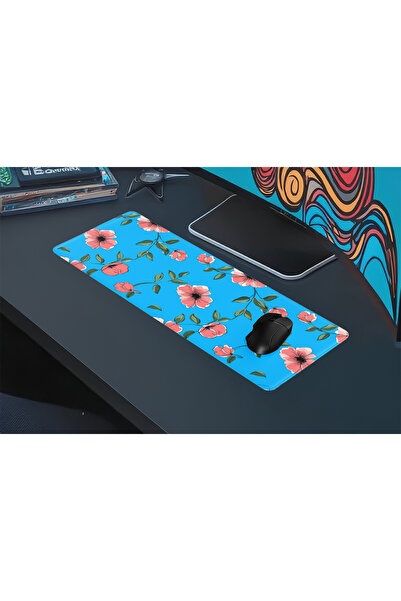 urzuva Blossom Sky Gaming Oyuncu MousePad 80x30 cm 3mm Mouse pad, Masaüstü Mat