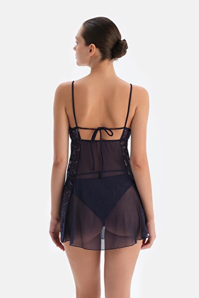 Dagi Синій бабедол з мереживними деталями