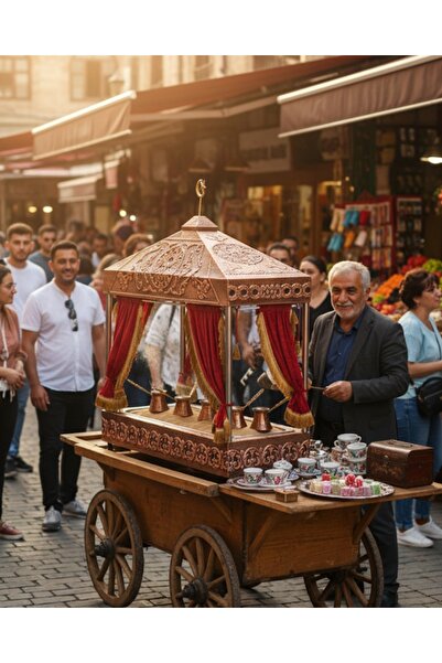 AiroBazar Kumda Kahve Tezgahı-kumda Türk Kahvesi Makinesi-elektrikli Kumda Kahve Makinesi-100*40*110