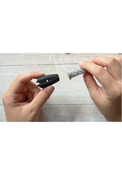 Crisalida Clemă de plastic pentru lesă, diametru 14 mm, neagră