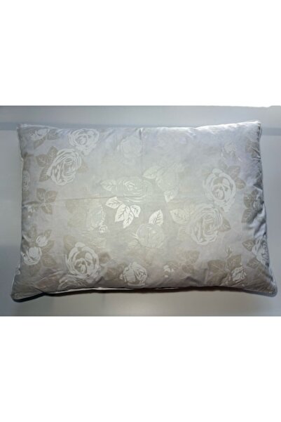 PopClean Pernă cu 30% puf de gâscă, PopClean, albă cu trandafiri, 50x70cm, 1100g