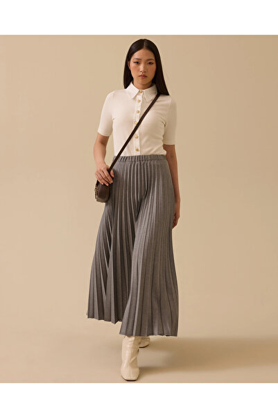 SCL Fusta plisată cu talie elastică