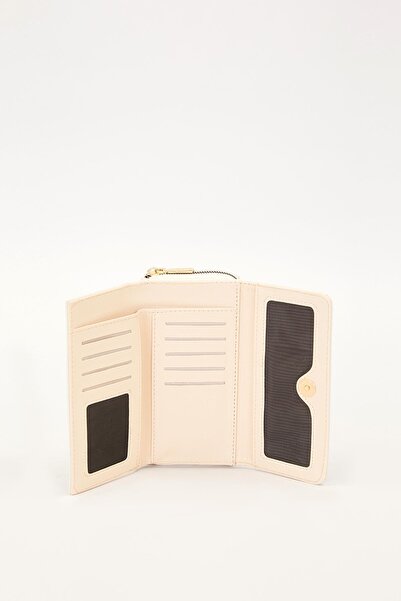 Levidor Cream Logo Detail Wallet
