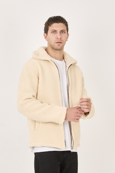 No Way Ανδρικό παλτό με επένδυση από βελούδο