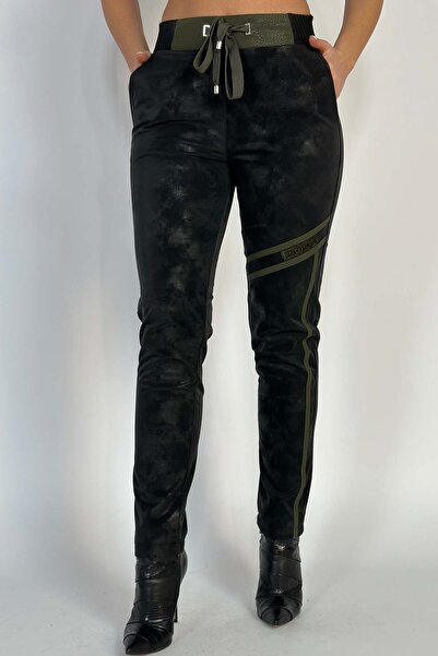 WildFashion Casual faux leather long pants V642-100