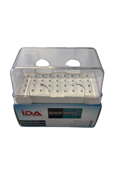 Ditok Dental İDA Frez Kutusu 134 C derecede otoklavlanabilir Beyaz Renk