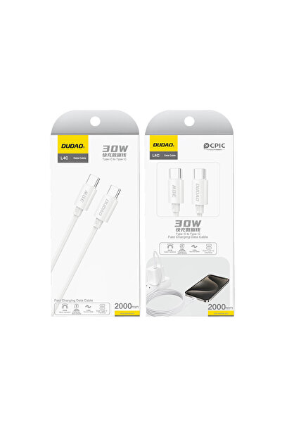 Other L4C USB-C - USB-C 30W 480Mb/s 1.2m cable - white