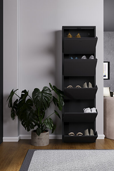 Wood House HERA METAL AYAKKABILIK 5'Lİ ANTRASİT