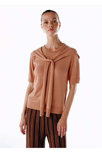 Knitss Bağlama Detaylı Triko Üst Pembe