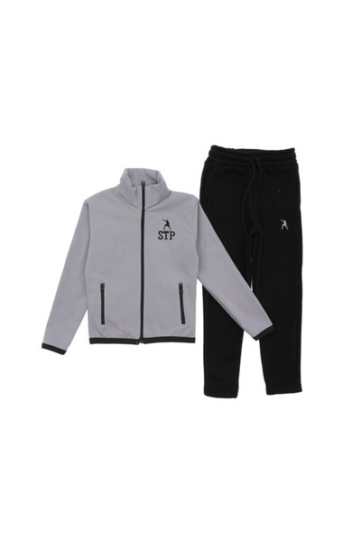 Atabay Kids Atabay 341-10-25 Men's Tracksuit Set 3-Piece with Sharpened Details Age 5/12