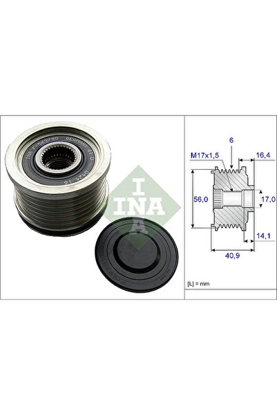 FAG Sistem Roata Libera Generator Alfa Romeo 159/4C/Brera Lancia Delta 3