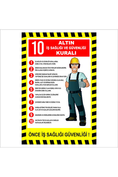 2MAKREKLAM 5mm Dekota (forex) Malzeme Üzerine İŞ SAĞLIĞI VE GÜVENLİĞİ UYARI L...