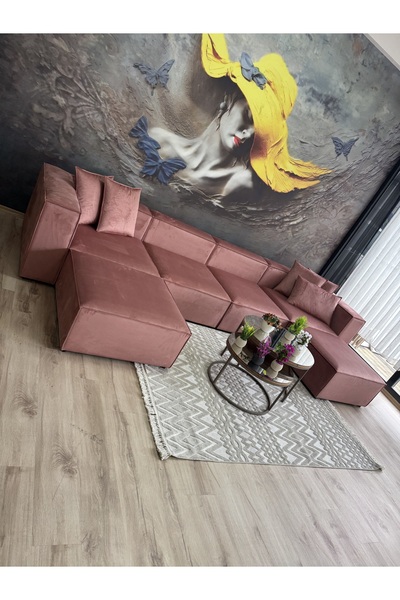 Erduran Mobilya Angelo 6 modül köşe koltuk takımı Bayb face 15