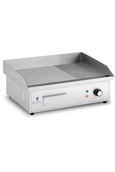 Other Electric grill, smooth, grooved grill plate, 548 x 350 mm, 3000 W