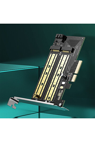 Other PCIe 3.0 x4 adapter expansion card with two additional M.2 M-Key and M.2 B-Key SSD slots