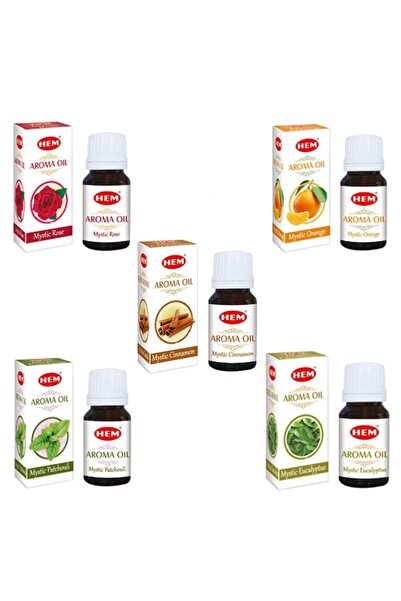Hem Set 5 Fragrance Oils HEM, 5 pcs x 10 ml