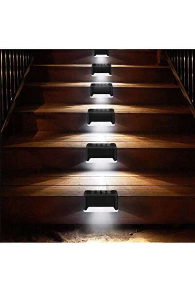 OEM Set 4 lămpi solare pentru gard exterior/scări, lumină caldă