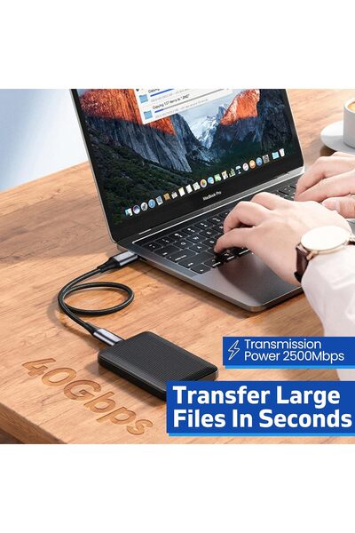 Blue Ocean USB4 Cable 2.6Ft, 100W Charging USB C to USB C Cable, USB Type C Cable 40Gbps and 8K/5K@6