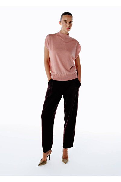 Knitss Pink Merino Wool Blend Knitwear Top