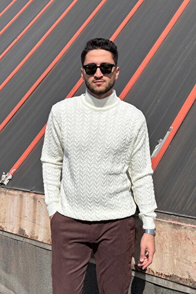 inpool Men'S, Old Money Culture, Half Turtleneck, Wool, Hair Knit, Winter Sweater Pltk11