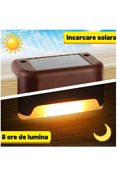 BZRSH Set of 16 solar lights with light sensor for fence, stairs or railing - E-manor