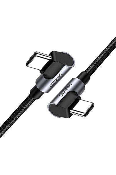 Other Double angle cable 2x USB-C PD QC 60W 3A 2m black