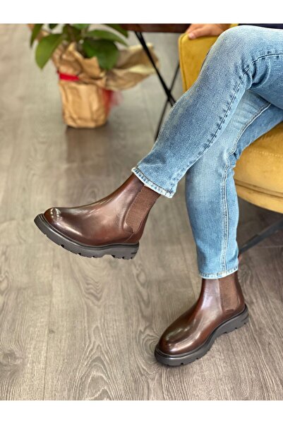 MOR KUNDURA Hakiki Deri Günlük Kullanım Chelsea Bot