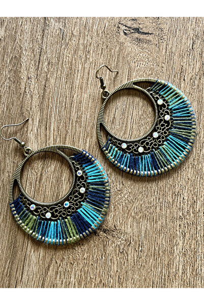 Büyük Hanım Bohemian Style Chunky Colorful String Earrings